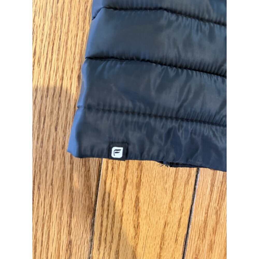 Fabletics Women’s Puffer Vest Medium Black Zip Lightweight Athletic - Picture 3 of 9